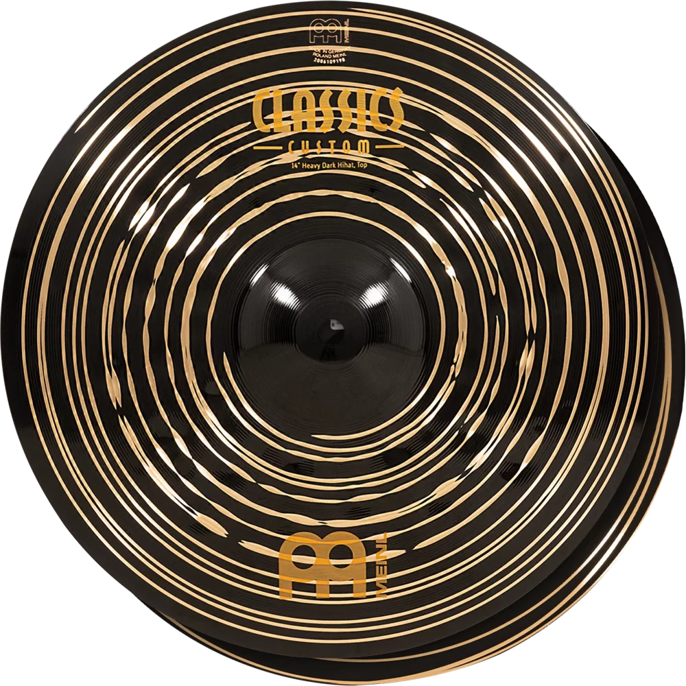 Par de platillos Meinl CC14HDAH Classics Custom Dark Heavy Hi-Hat de 14"